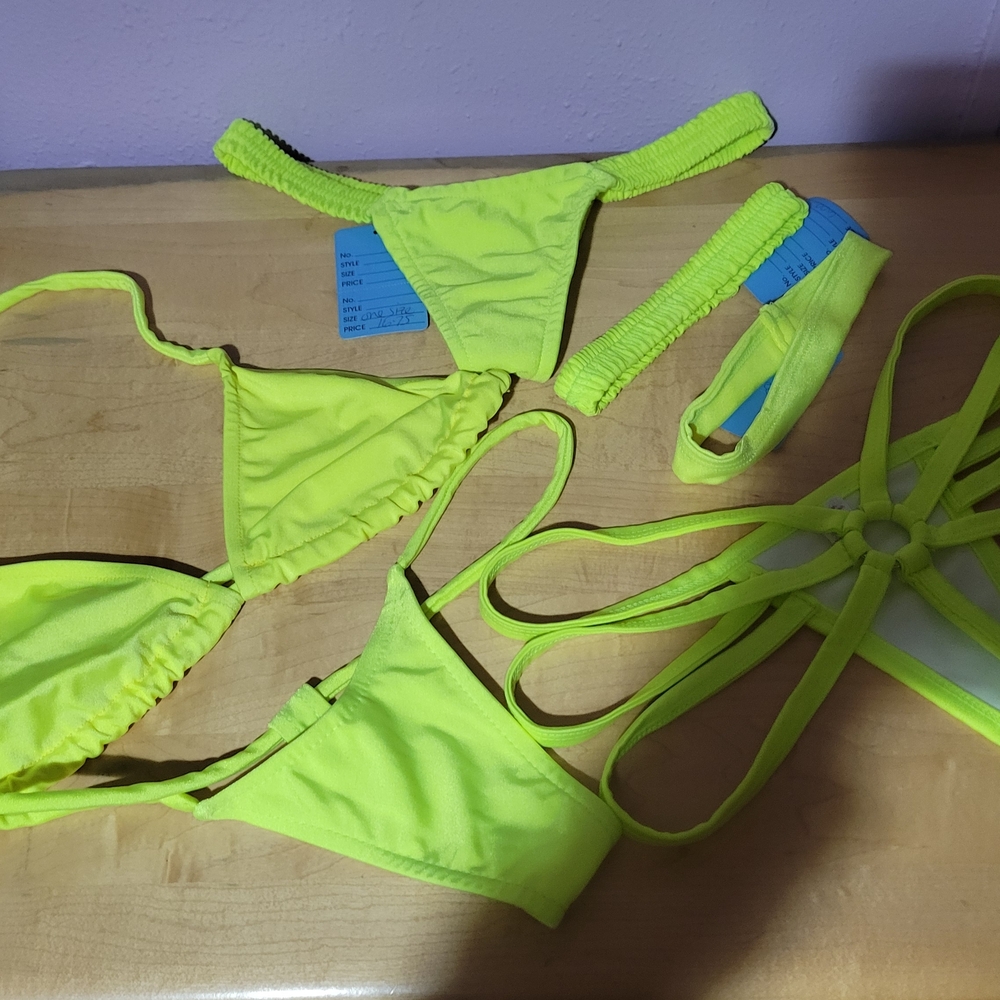 Neon Yellow Bikini Set